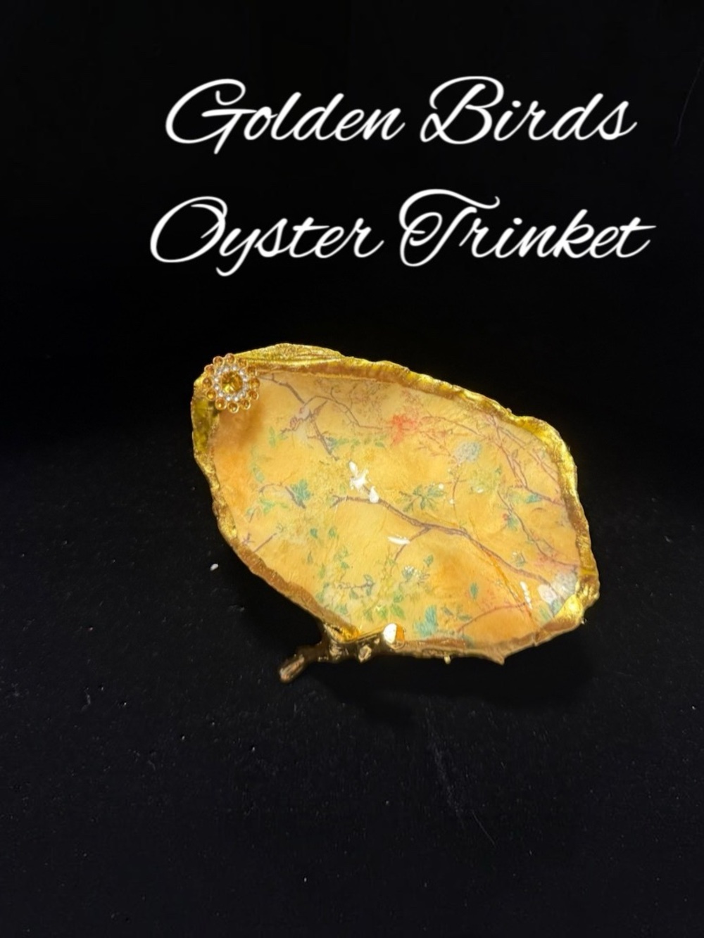 Gold Oyster Trinket Dish